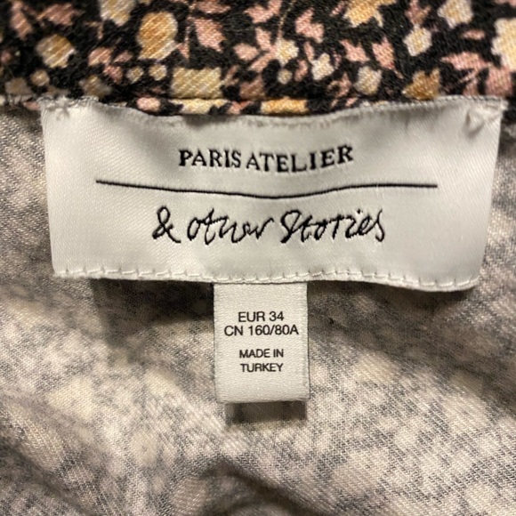 & Other Stories Floral Shirtdress 🌻Loose Shirt Dress Paris Atelier - Picture 3 of 3